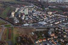 Enregistrement par drone de Neustadt an der Weinstraße dans le département Rhénanie-Palatinat, Allemagne