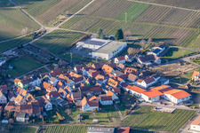 Vue aérienne de Domaine viticole Ehrhart à Eschbach dans le département Rhénanie-Palatinat, Allemagne