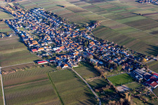 Vue d'oiseau de Roschbach dans le département Rhénanie-Palatinat, Allemagne