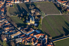 Photographie aérienne de Hôtel Schloß Edesheim, Hôtels privés Dr. Lohbeck GmbH & Co. KG à Edesheim dans le département Rhénanie-Palatinat, Allemagne