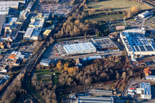 Vue aérienne de CONLOG GmbH & Co. KG à Edenkoben dans le département Rhénanie-Palatinat, Allemagne