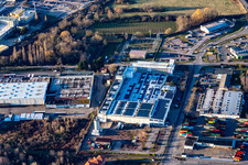 Vue aérienne de Biffar GmbH & Co. KG à Edenkoben dans le département Rhénanie-Palatinat, Allemagne
