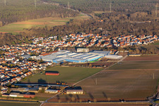 Vue aérienne de Kardex Remstar à Bellheim dans le département Rhénanie-Palatinat, Allemagne