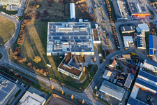Vue aérienne de DBK David + Baader GmbH à Rülzheim dans le département Rhénanie-Palatinat, Allemagne