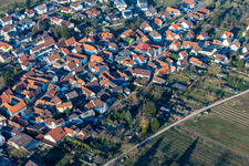 Vue aérienne de Allée de poussière à le quartier Arzheim in Landau in der Pfalz dans le département Rhénanie-Palatinat, Allemagne