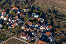 Vue aérienne de Rue Prinz-Eugen à le quartier Arzheim in Landau in der Pfalz dans le département Rhénanie-Palatinat, Allemagne