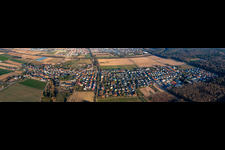 Vue aérienne de Panorama à Westheim dans le département Rhénanie-Palatinat, Allemagne