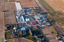 Vue aérienne de SBN GbR Pierres Naturelles et Transports, Kail Logistik GmbH à Lingenfeld dans le département Rhénanie-Palatinat, Allemagne
