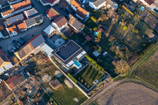 Vue aérienne de Quartier Mechtersheim in Römerberg dans le département Rhénanie-Palatinat, Allemagne