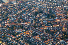 Vue aérienne de Söternstr à Philippsburg dans le département Bade-Wurtemberg, Allemagne