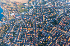 Vue aérienne de Sötenstr à Philippsburg dans le département Bade-Wurtemberg, Allemagne