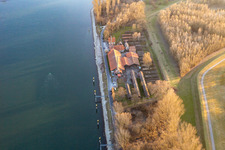 Vue aérienne de Musée de la briqueterie Sondernheim à le quartier Sondernheim in Germersheim dans le département Rhénanie-Palatinat, Allemagne