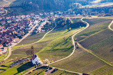Vue aérienne de Chapelle Saint-Denys (mariage) à le quartier Gleiszellen in Gleiszellen-Gleishorbach dans le département Rhénanie-Palatinat, Allemagne