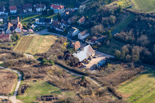 Vue aérienne de Waldstraße à le quartier Gleishorbach in Gleiszellen-Gleishorbach dans le département Rhénanie-Palatinat, Allemagne