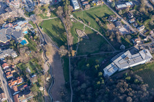 Vue aérienne de Clinique spécialisée Edith Stein Clinique de neurologie à Bad Bergzabern dans le département Rhénanie-Palatinat, Allemagne