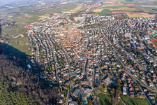 Photographie aérienne de Bad Bergzabern dans le département Rhénanie-Palatinat, Allemagne