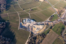 Photographie aérienne de Chantier du portail du tunnel Tunnel local B38 à Bad Bergzabern dans le département Rhénanie-Palatinat, Allemagne