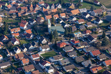 Quartier Rechtenbach in Schweigen-Rechtenbach dans le département Rhénanie-Palatinat, Allemagne d'un drone