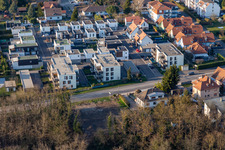 Vue aérienne de Rue Engelgrund à Scheibenhard dans le département Bas Rhin, France