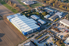 Vue aérienne de OFTEC Surface Technology GmbH & Co. KG à Hagenbach dans le département Rhénanie-Palatinat, Allemagne