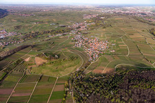 Birkweiler dans le département Rhénanie-Palatinat, Allemagne d'en haut