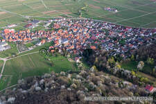 Vue oblique de Eschbach dans le département Rhénanie-Palatinat, Allemagne
