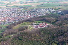Photographie aérienne de Monastère de Liebfrauenberg à Bad Bergzabern dans le département Rhénanie-Palatinat, Allemagne