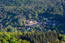 Vue aérienne de Slevogtstr à Leinsweiler dans le département Rhénanie-Palatinat, Allemagne
