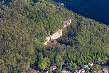 Vue aérienne de Frankweiler dans le département Rhénanie-Palatinat, Allemagne