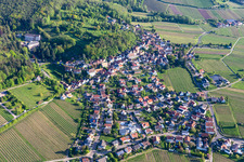 Vue oblique de Frankweiler dans le département Rhénanie-Palatinat, Allemagne