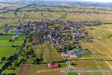 Vue aérienne de Edesheim dans le département Rhénanie-Palatinat, Allemagne
