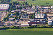Vue aérienne de Waldstr. à le quartier Dreihof in Bornheim dans le département Rhénanie-Palatinat, Allemagne