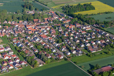 Enregistrement par drone de Barbelroth dans le département Rhénanie-Palatinat, Allemagne