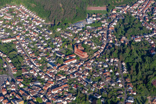 Hauenstein dans le département Rhénanie-Palatinat, Allemagne vue d'en haut