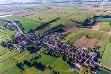 Hergersweiler dans le département Rhénanie-Palatinat, Allemagne depuis l'avion