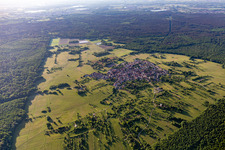 Quartier Büchelberg in Wörth am Rhein dans le département Rhénanie-Palatinat, Allemagne hors des airs