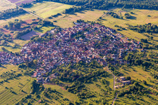Quartier Büchelberg in Wörth am Rhein dans le département Rhénanie-Palatinat, Allemagne vue d'en haut