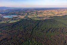 Scheibenhard dans le département Bas Rhin, France vu d'un drone