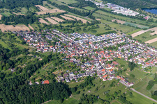 Quartier Oberweier in Ettlingen dans le département Bade-Wurtemberg, Allemagne d'en haut