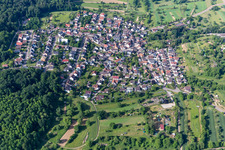 Vue oblique de Quartier Sulzbach in Malsch dans le département Bade-Wurtemberg, Allemagne