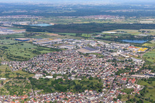 Malsch dans le département Bade-Wurtemberg, Allemagne hors des airs