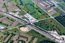 Centre d'information du tunnel de Rastatt à Ötigheim dans le département Bade-Wurtemberg, Allemagne hors des airs