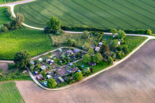 Vue aérienne de Jardins familiaux en Hausen an der Aach à le quartier Hausen an der Aach in Singen dans le département Bade-Wurtemberg, Allemagne