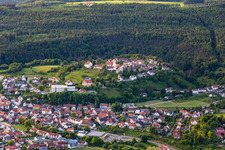 Vue oblique de Aach dans le département Bade-Wurtemberg, Allemagne