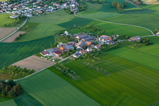 Vue aérienne de Quartier Gallmannsweil in Mühlingen dans le département Bade-Wurtemberg, Allemagne