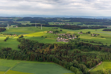 Vue aérienne de Quartier Ruschweiler in Illmensee dans le département Bade-Wurtemberg, Allemagne