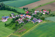Vue aérienne de Quartier Nehmetsweiler in Horgenzell dans le département Bade-Wurtemberg, Allemagne