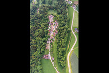 Vue aérienne de Décharge du château à le quartier Schmalegg in Ravensburg dans le département Bade-Wurtemberg, Allemagne