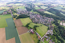 Vue aérienne de Près de Ravensburg à le quartier Berg bei Ravensburg in Berg dans le département Bade-Wurtemberg, Allemagne