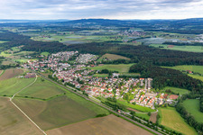 Vue aérienne de Quartier Oberzell in Ravensburg dans le département Bade-Wurtemberg, Allemagne